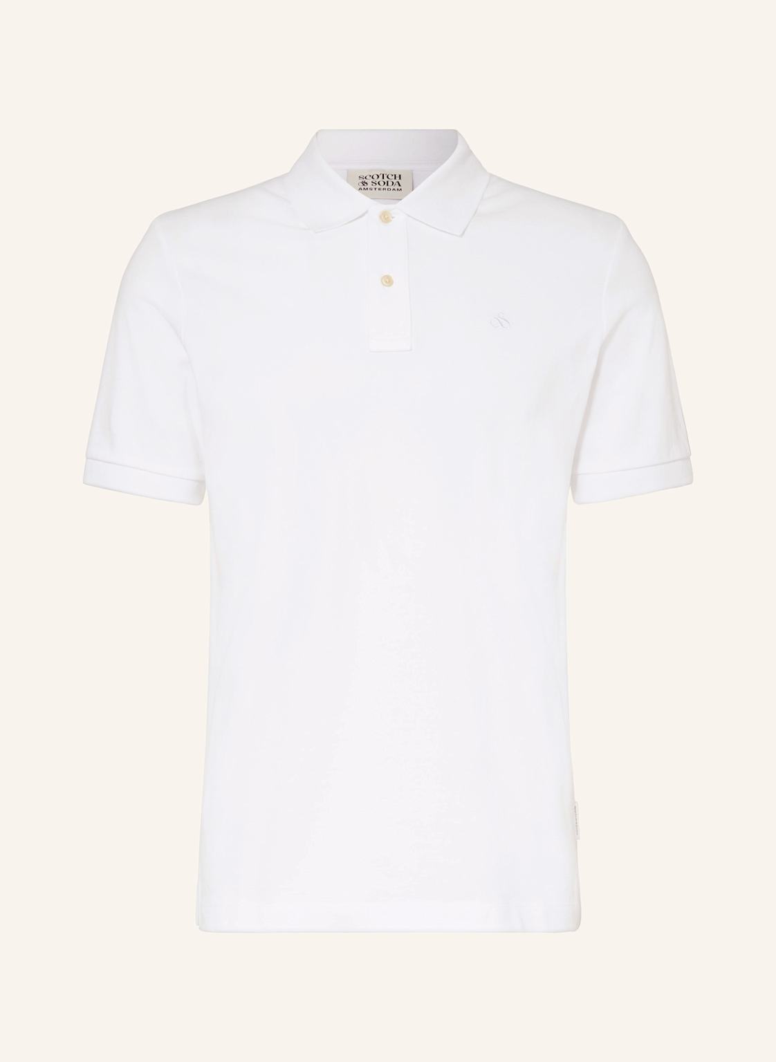 Scotch & Soda Pique-Poloshirt weiss von Scotch & Soda