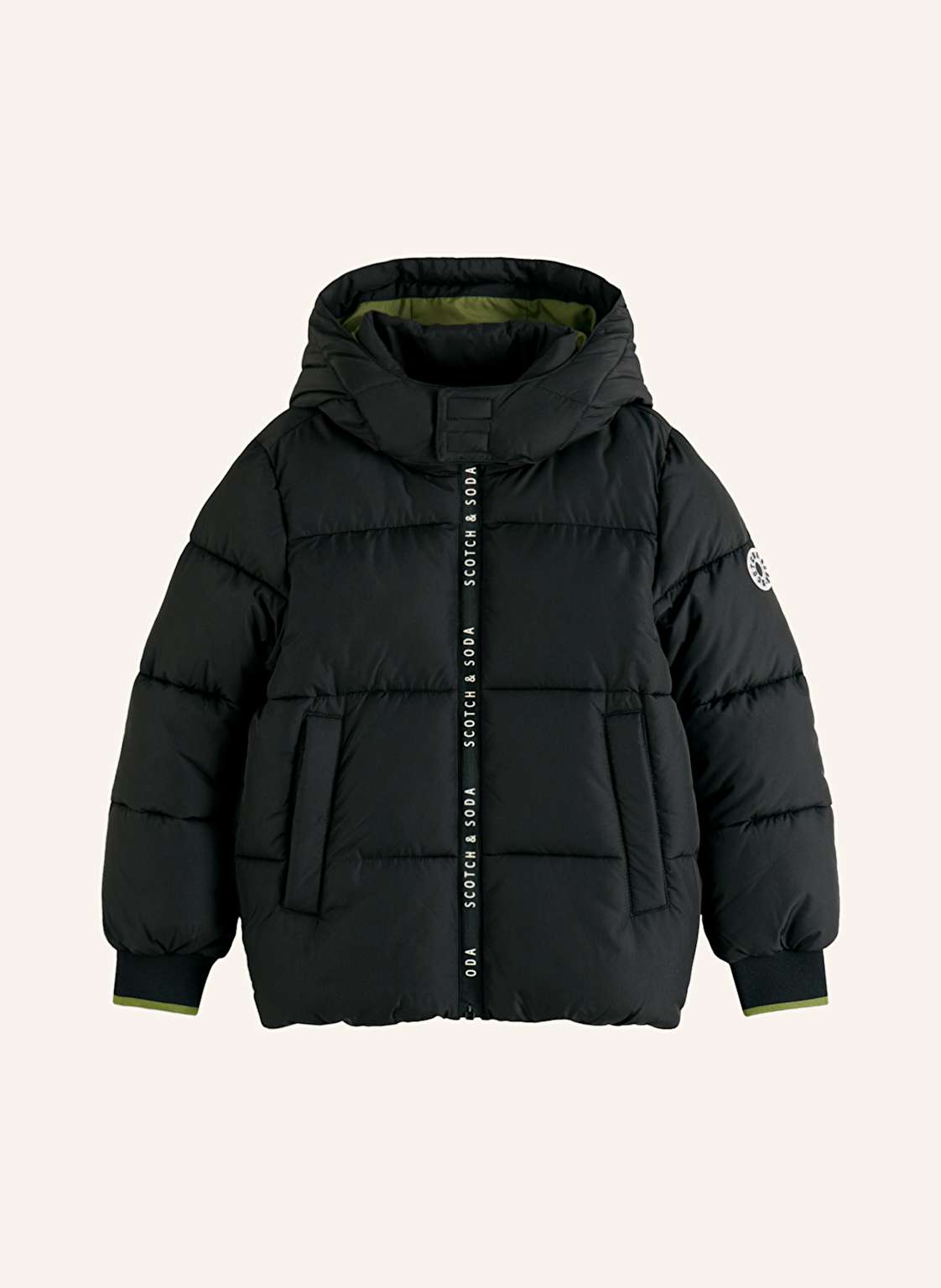 Scotch & Soda Steppjacke Mit Abnehmbarer Kapuze schwarz von Scotch & Soda