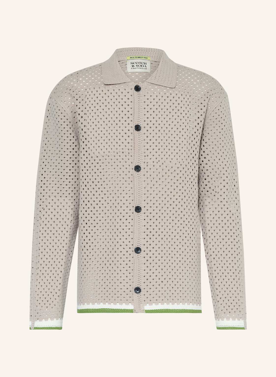 Scotch & Soda Strickhemd Regular Fit grau Scotch & Soda Strickhemd Regular Fit grau von Scotch & Soda