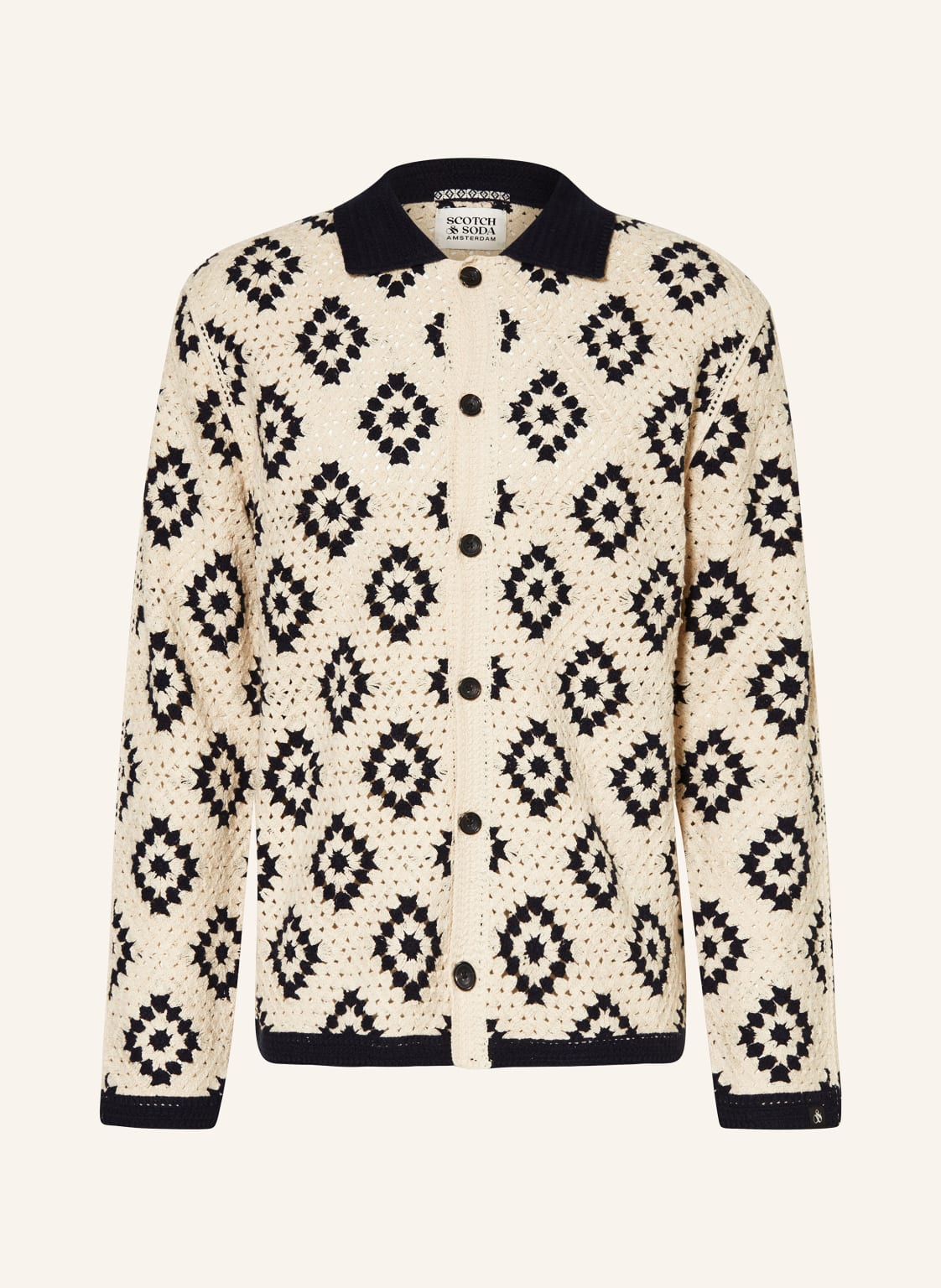 Scotch & Soda Strickhemd weiss von Scotch & Soda