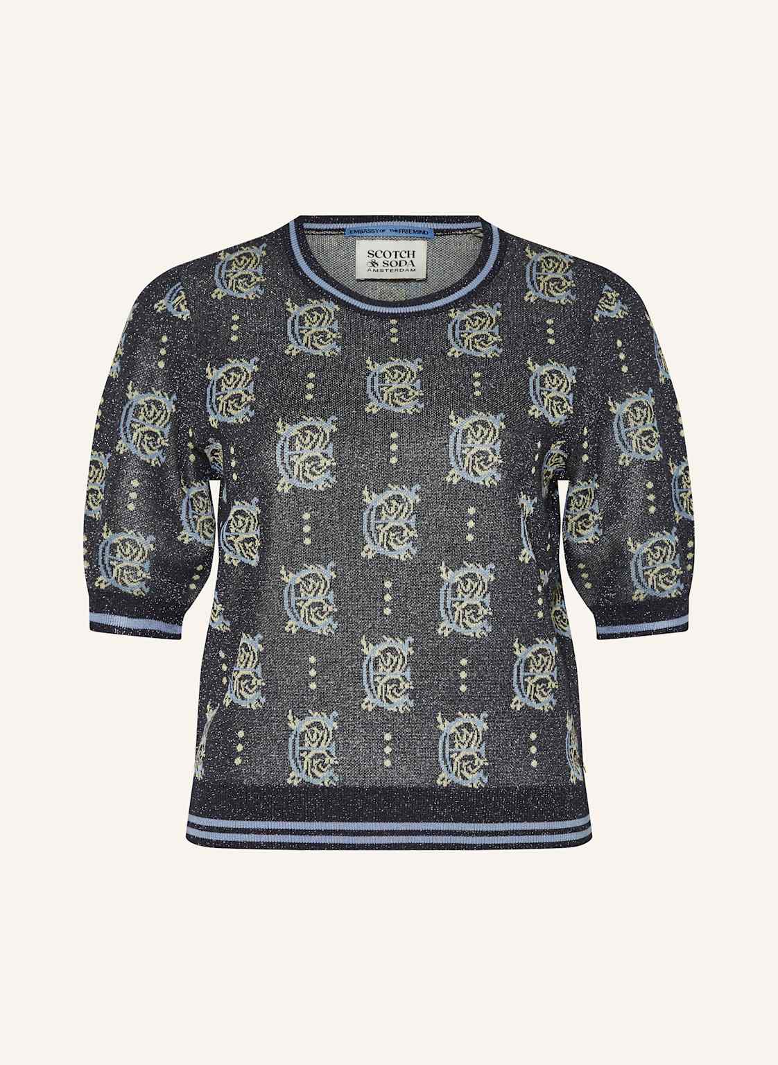 Scotch & Soda Strickshirt Mit Glitzergarn blau von Scotch & Soda