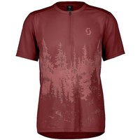 SCOTT Herren Radshirt Trail Flow Zip SS dunkelrot | M SCOTT Herren Radshirt Trail Flow Zip SS dunkelrot | M von Scott