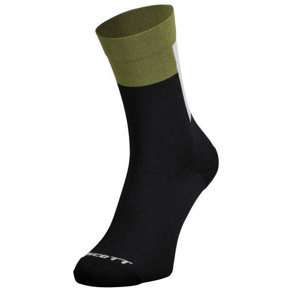 Scott - Block Stripe Crew - Velosocken Gr 39-41 - M schwarz von Scott