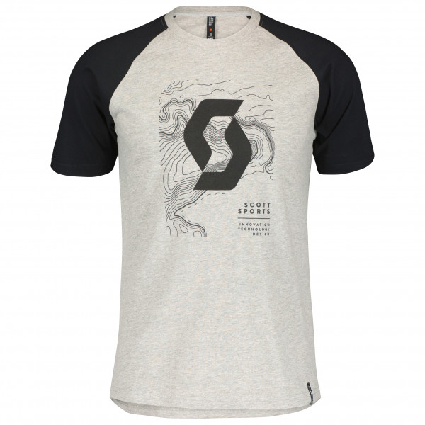 Scott - Icon Raglan S/S - T-Shirt Gr M grau von Scott