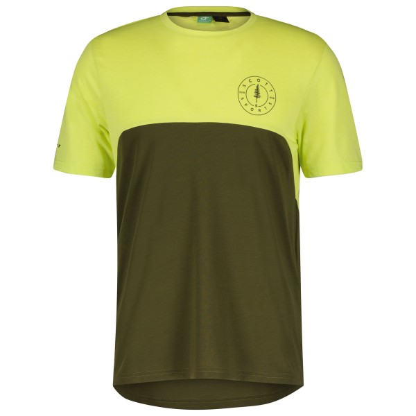 Scott - Trail Flow Dri S/S - Velotrikot Gr M oliv von Scott