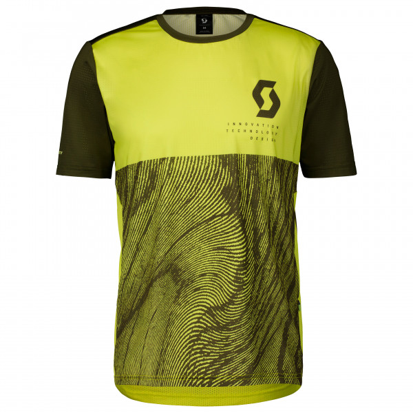 Scott - Trail Vertic S/S - Velotrikot Gr L oliv von Scott