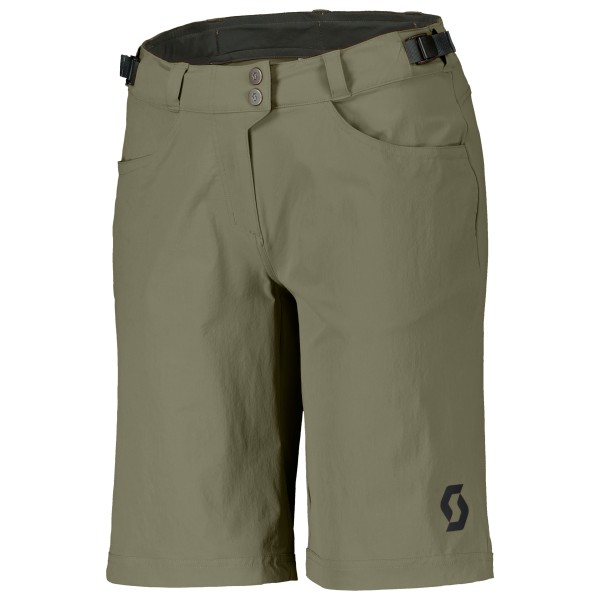 Scott - Women's Shorts Trail Flow with Pad - Velohose Gr L oliv von Scott