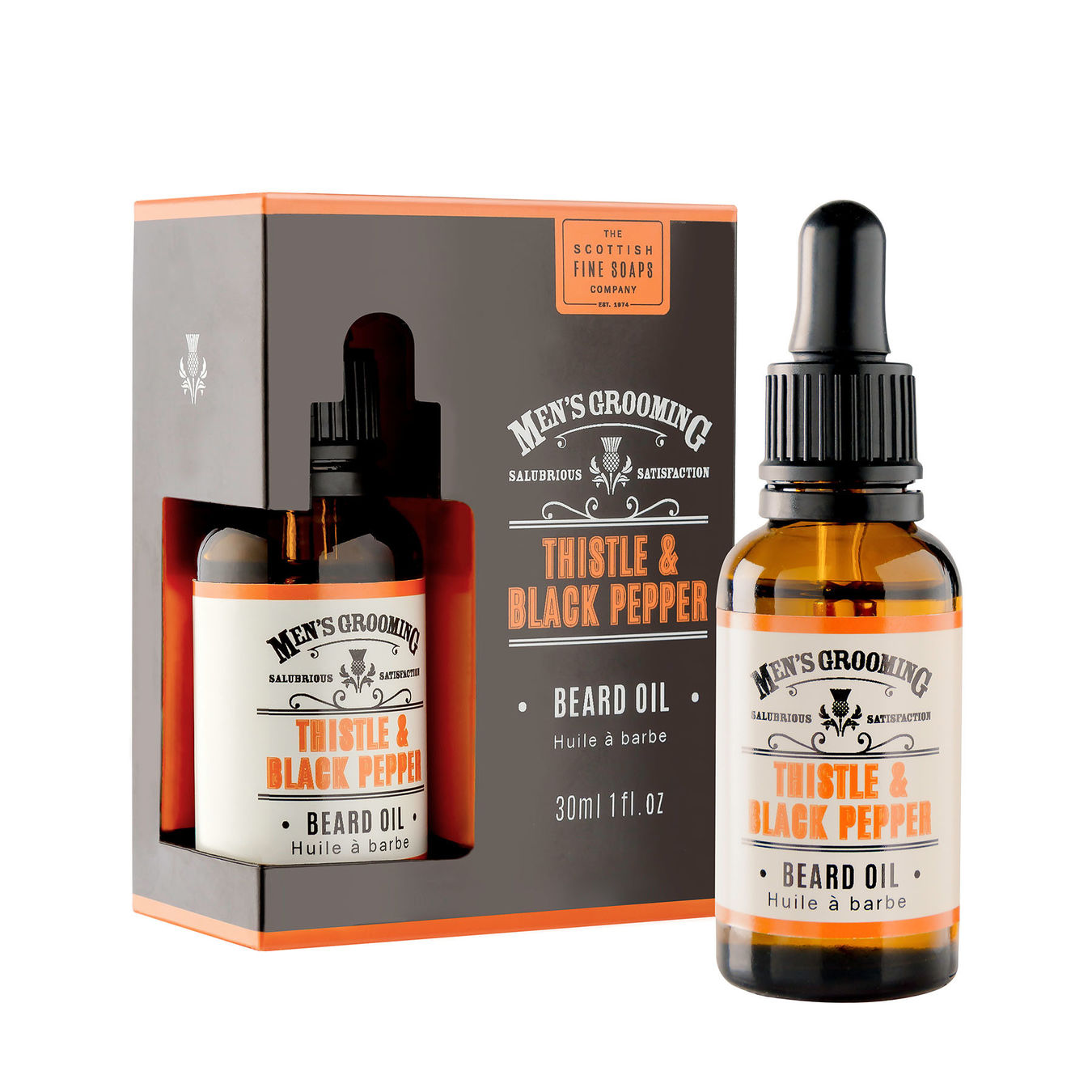 Scottish Fine Soaps Thistle & Black Pepper Beard Oil von Scottish Fine Soaps