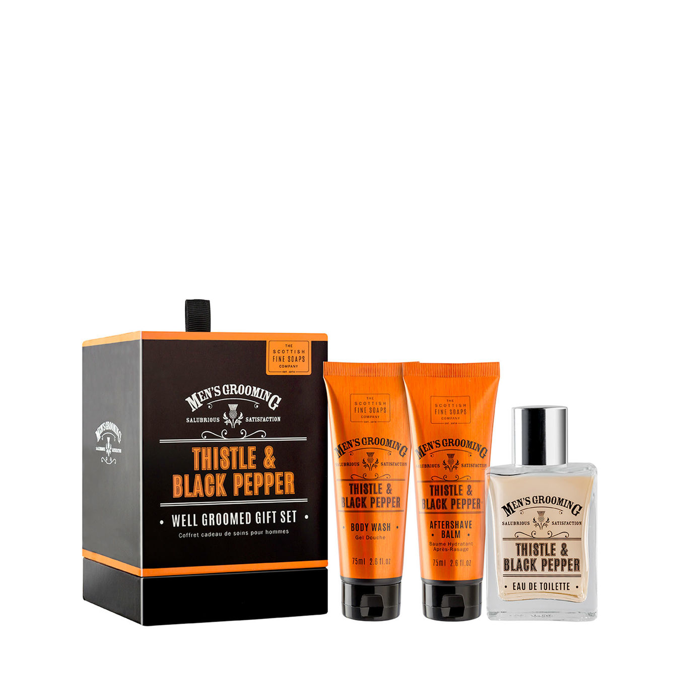 Scottish Fine Soaps Thistle & Black Pepper Well Groomed Gift Set von Scottish Fine Soaps