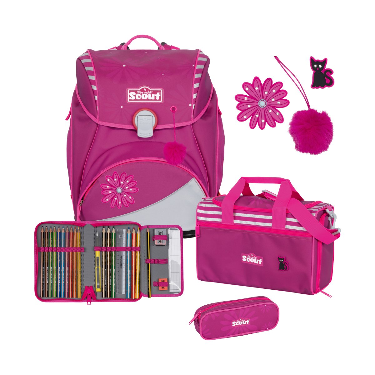 Alpha Schulrucksack Set Pretty Pink von Scout