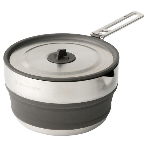 Sea to Summit - Detour Stainless Steel Collapsible Pouring Pot - Topf Gr 1,8 Liter grau von Sea to Summit