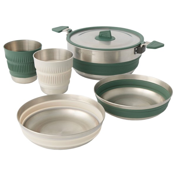 Sea to Summit - Detour Stainless Steel One Pot Cook Set - Kochset Gr 2 Person - 5 Pieces von Sea to Summit