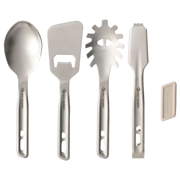 Sea to Summit - Detour Stainless Steel Utensil Set - Besteck-Set Gr 4 Piece grau Sea to Summit - Detour Stainless Steel Utensil Set - Besteck-Set Gr 4 Piece grau von Sea to Summit