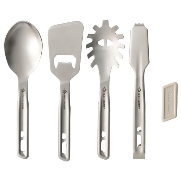 Sea to Summit - Detour Stainless Steel Utensil Set - Besteck-Set Gr 4 Piece grau Sea to Summit - Detour Stainless Steel Utensil Set - Besteck-Set Gr 4 Piece grau von Sea to Summit