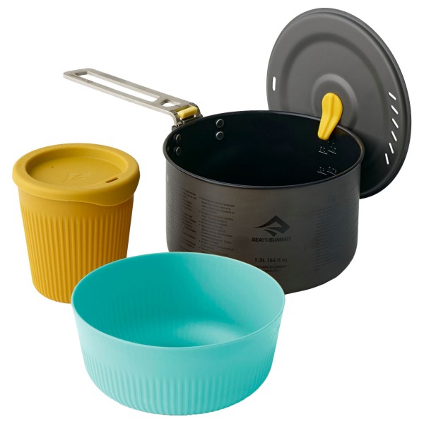 Sea to Summit - Frontier UL One Pot Cook Set (3 Pieces) - Kochset Gr Pot: 1,3 l, Bowl & Mug: S bunt von Sea to Summit