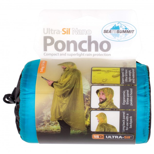 Sea to Summit - Poncho 15D - Regenjacke Gr One Size weiß von Sea to Summit