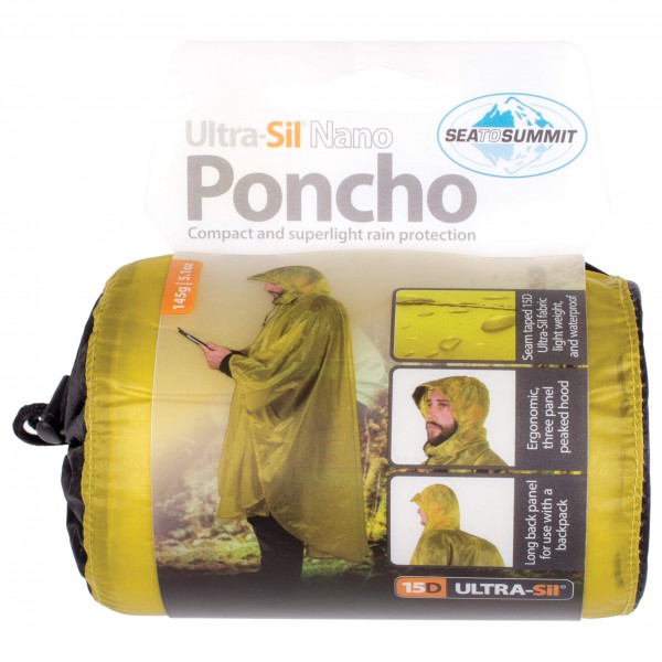 Sea to Summit - Poncho 15D - Regenjacke Gr One Size weiß von Sea to Summit