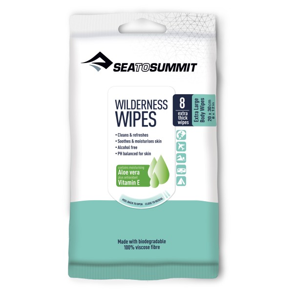 Sea to Summit - Wilderness Wipes - Körperpflege Gr 8-Stück - Extra Large von Sea to Summit