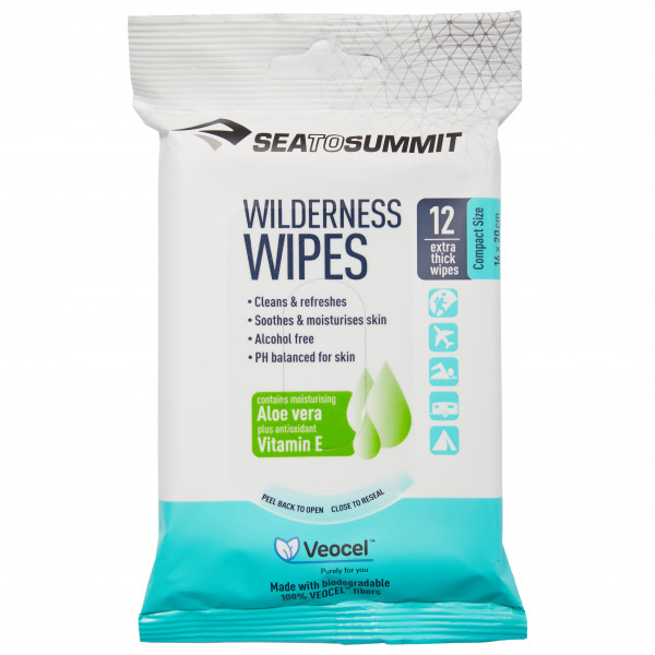 Sea to Summit - Wilderness Wipes Packet of 12 wipes - Körperpflege Gr 12 Stück von Sea to Summit