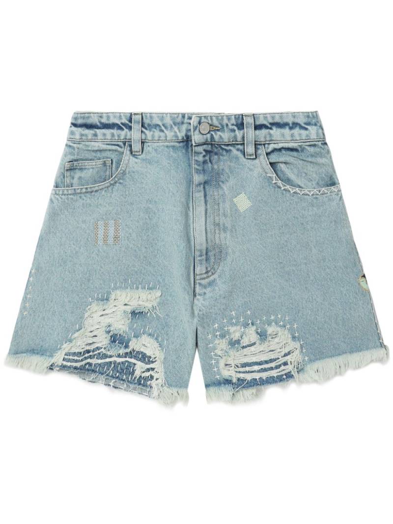 Sea distressed denim shorts - Blue von Sea