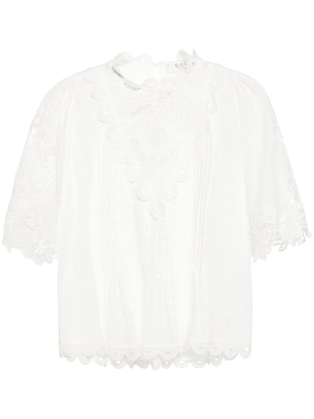 Sea lace-detailed blouse - White von Sea