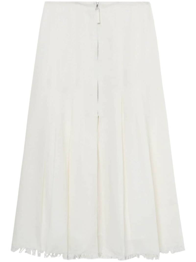 Sea pleat detailing A-line skirt - White von Sea