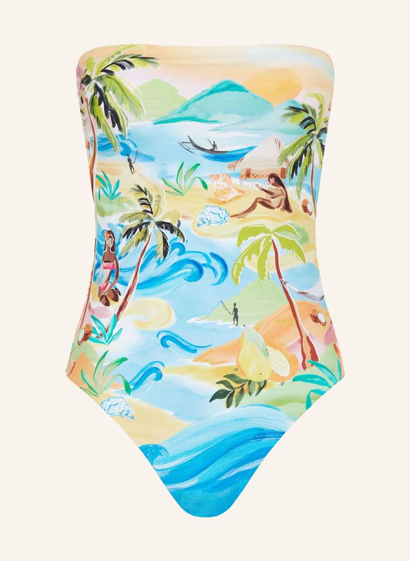 Seafolly Bandeau-Badeanzug South Pacific blau von Seafolly