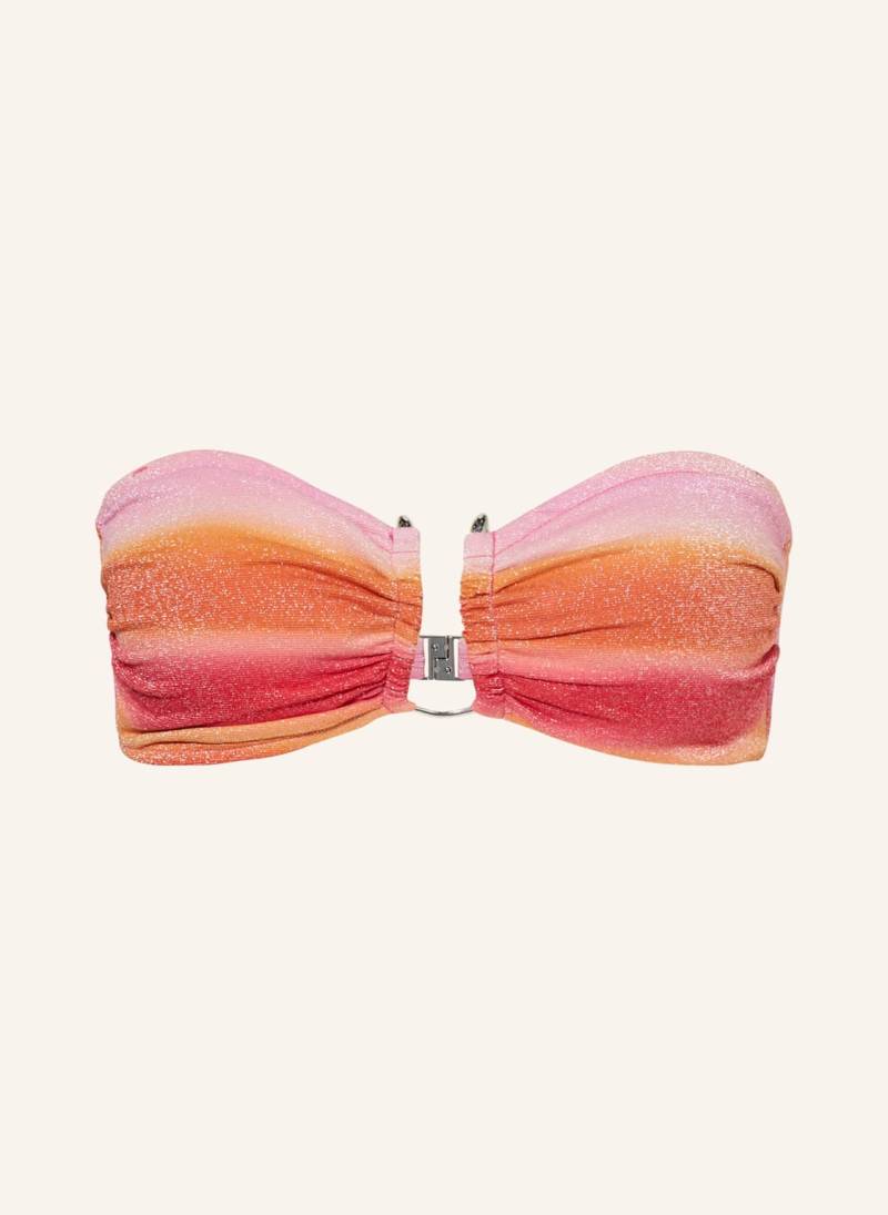 Seafolly Bandeau-Bikini-Top Spectrum Mit Glitzergarn pink von Seafolly