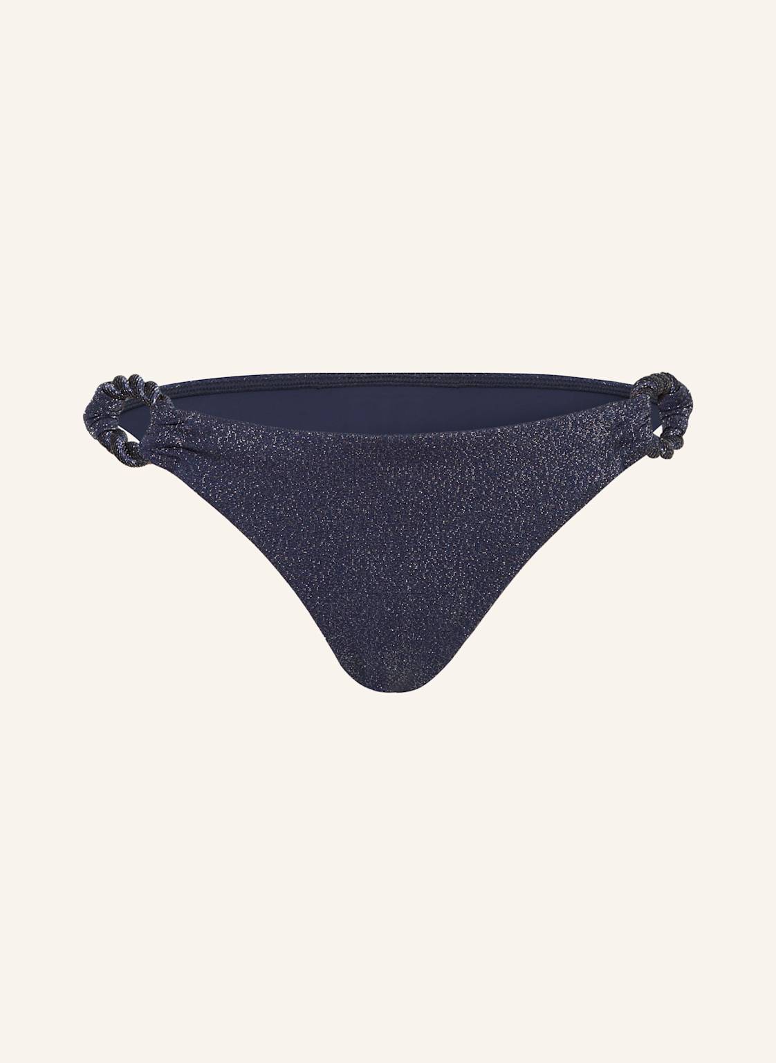 Seafolly Basic-Bikini-Hose Poolside Mit Glitzergarn blau von Seafolly