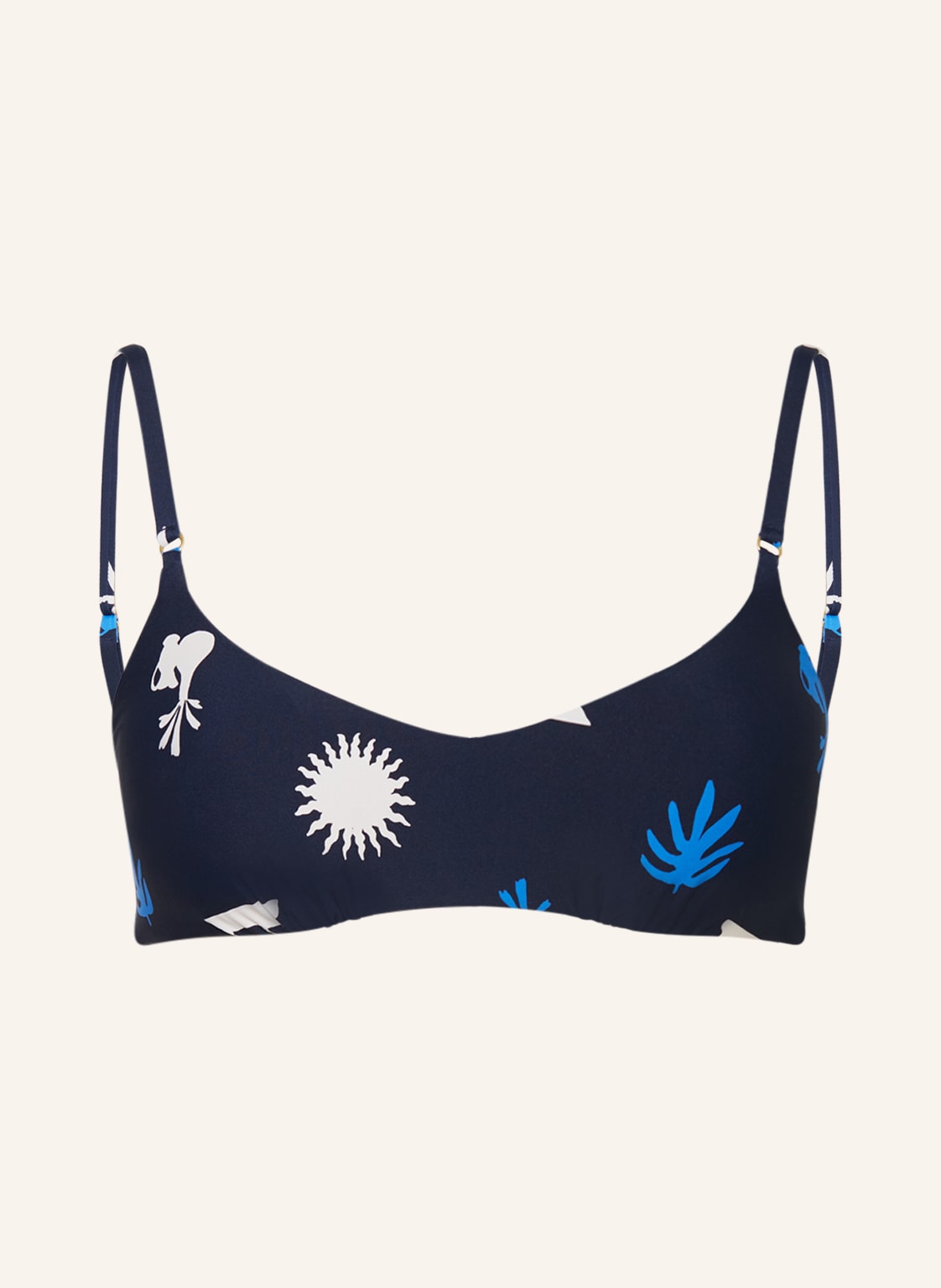 Seafolly Bralette-Bikini-Top La Palma Zum Wenden blau von Seafolly