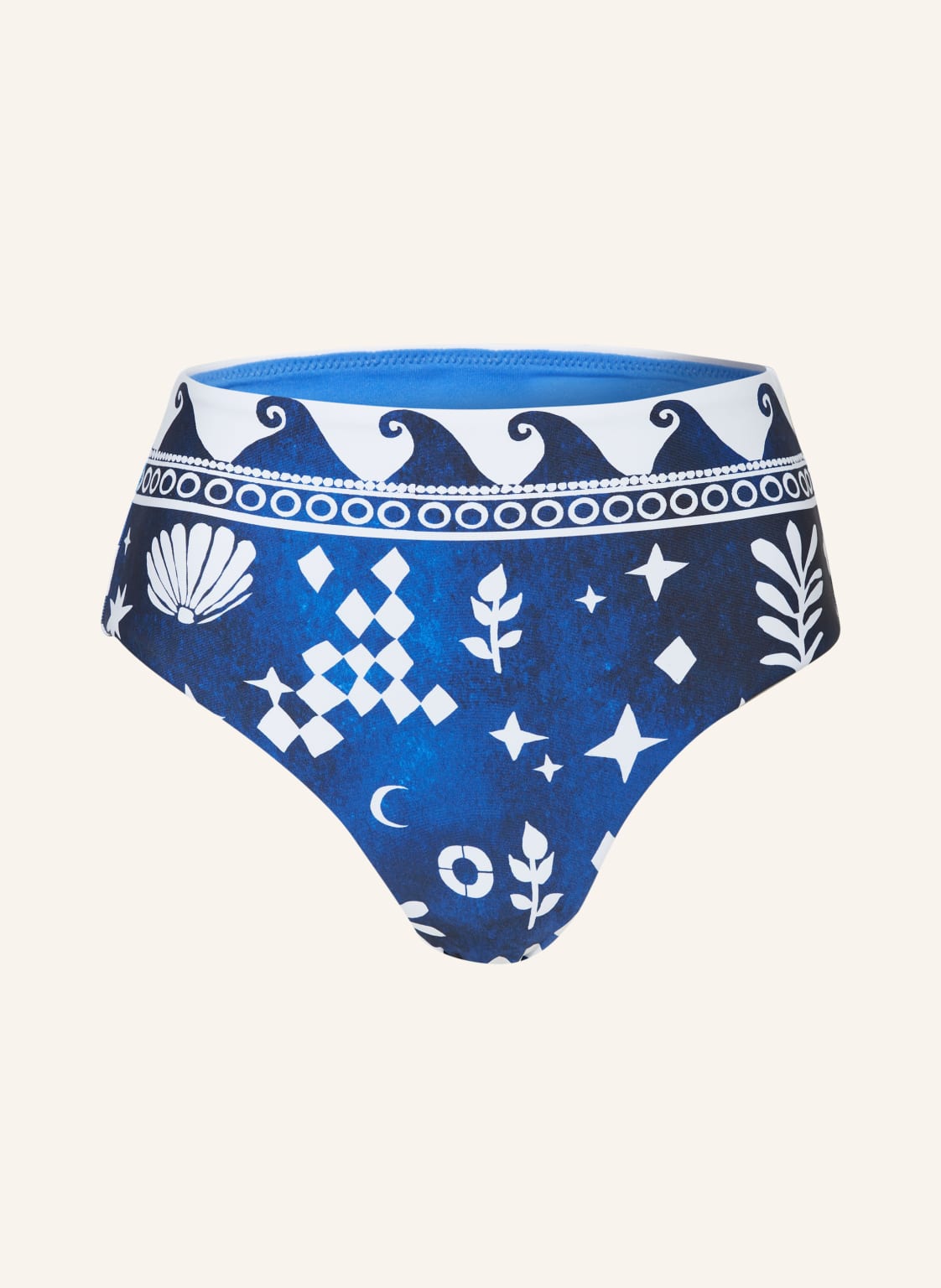 Seafolly High-Waist-Bikini-Hose Corfu blau Seafolly High-Waist-Bikini-Hose Corfu blau von Seafolly