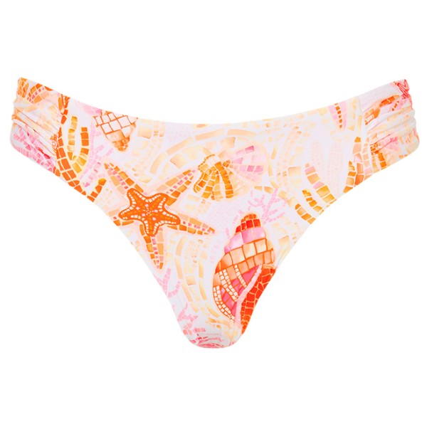 Seafolly - Seafolly Collective High Leg Ruched Side Pant - Bikini-Bottom Gr 32 bunt von Seafolly