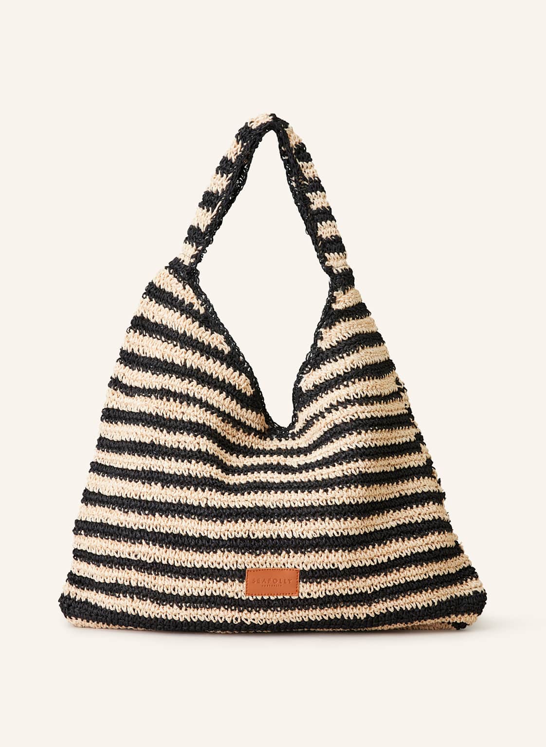 Seafolly Strandtasche Raffia Stripe schwarz Seafolly Strandtasche Raffia Stripe schwarz von Seafolly