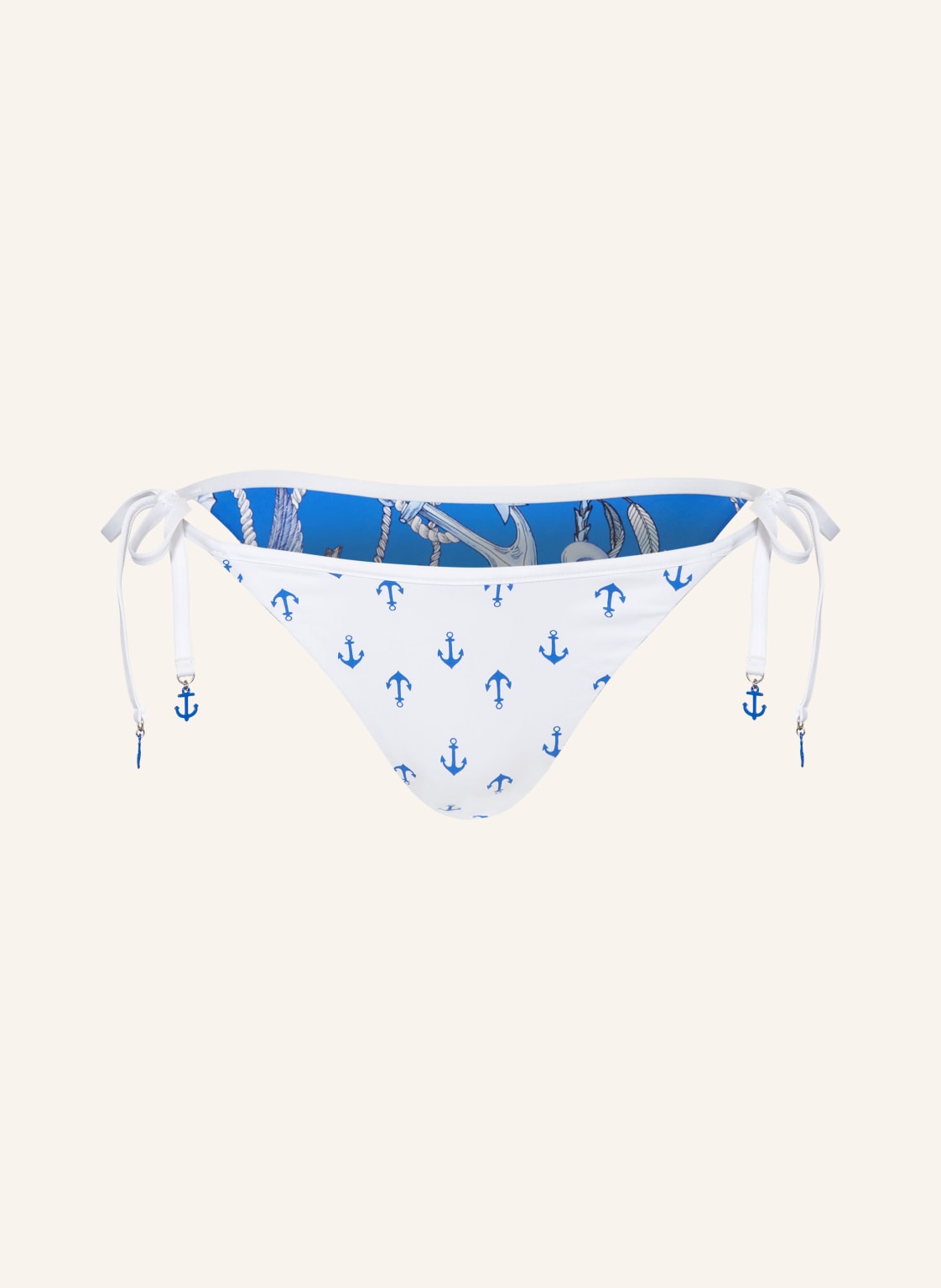 Seafolly Triangel-Bikini-Hose Ahoy Zum Wenden blau von Seafolly