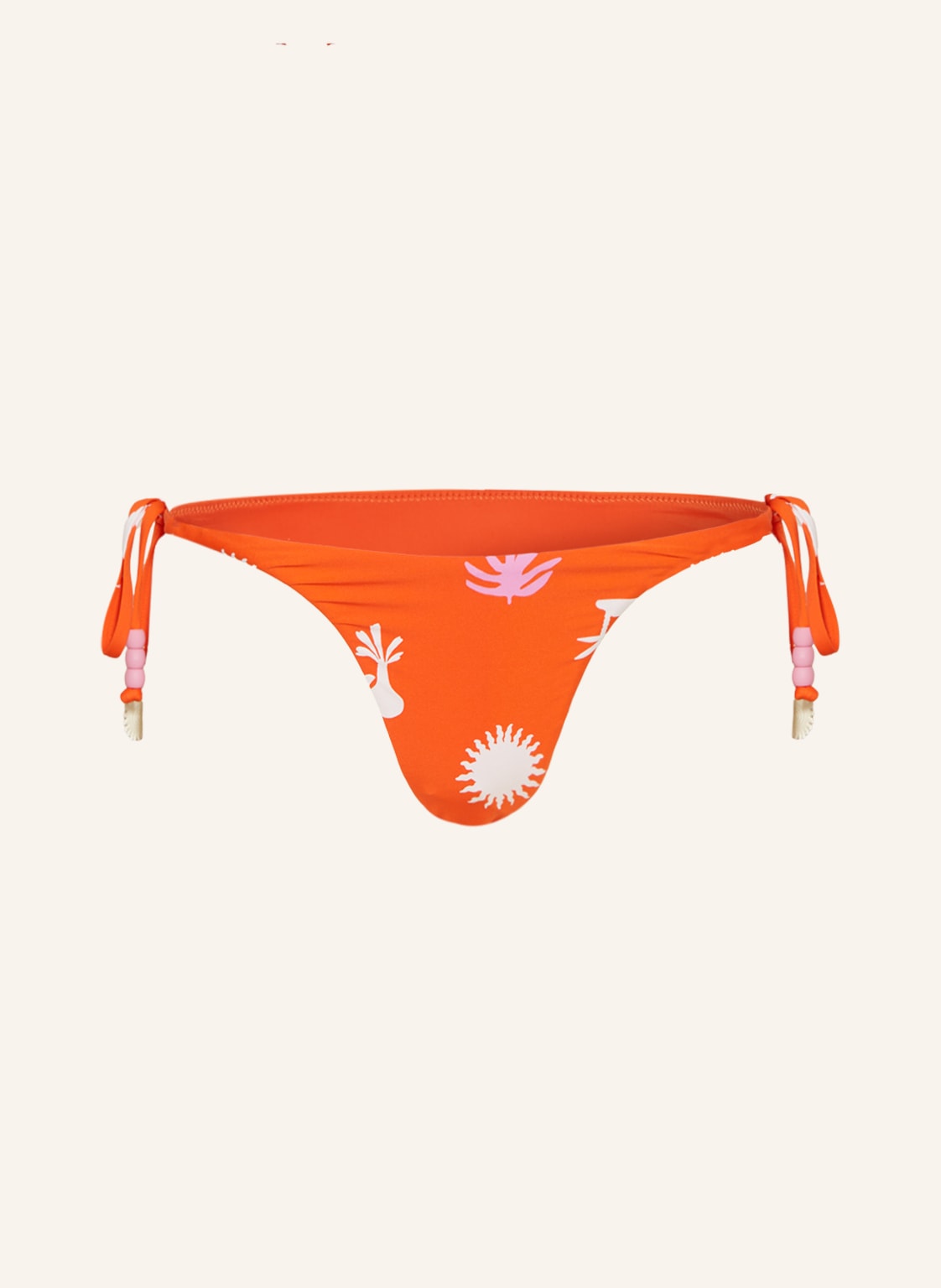 Seafolly Triangel-Bikini-Hose La Palma Mit Schmuckperlen orange von Seafolly