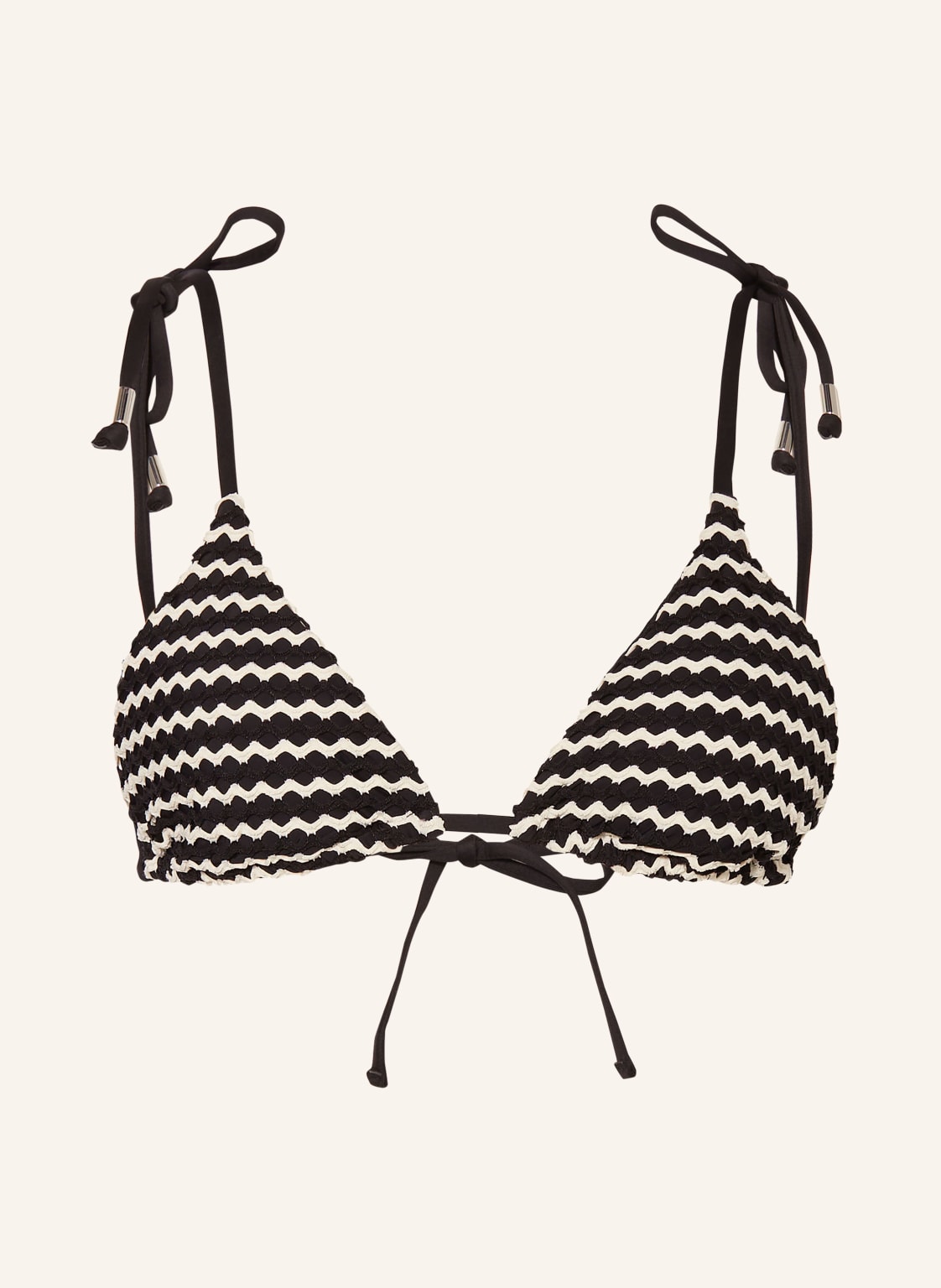 Seafolly Triangel-Bikini-Top Mesh Effect schwarz von Seafolly