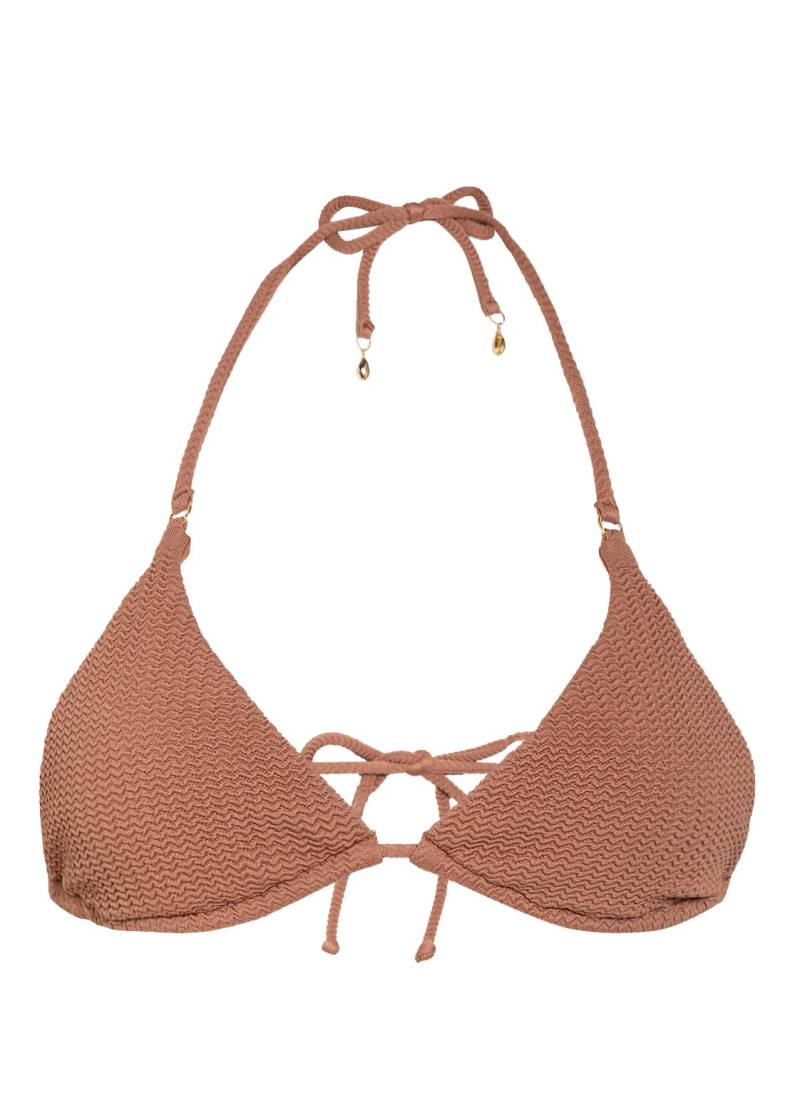 Seafolly Triangel-Bikini-Top Sea Dive braun von Seafolly