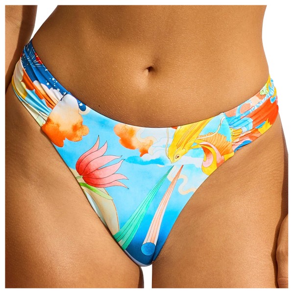 Seafolly - Women's Aquarius High Leg Ruched Side Pant - Bikini-Bottom Gr 32;34;36;38;40;42;44 orange von Seafolly