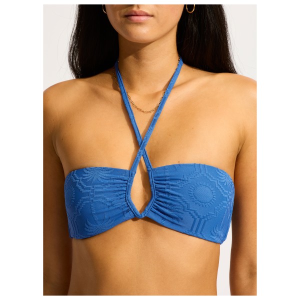 Seafolly - Women's Chiara Diamond Wire Bandeau - Bikini-Top Gr 10 orange von Seafolly