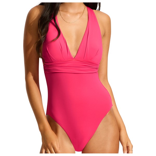 Seafolly - Women's Collective Cross Back One Piece - Badeanzug Gr 12 rosa von Seafolly