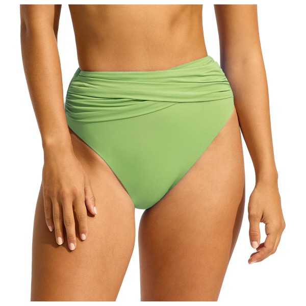 Seafolly - Women's Collective High Waist Wrap Front Pant - Bikini-Bottom Gr 12 orange von Seafolly