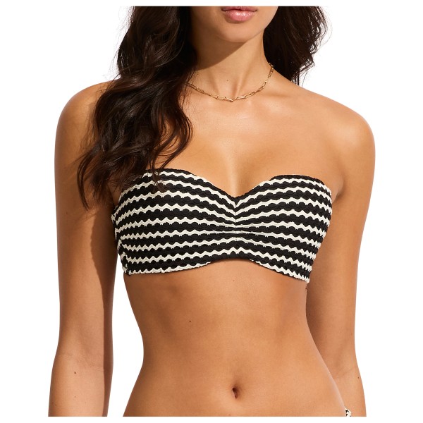 Seafolly - Women's Mesh Effect Bustier Bandeau - Bikini-Top Gr 36 orange von Seafolly