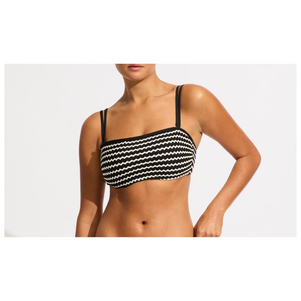 Seafolly - Women's Mesh Effect DD Tank Bra - Bikini-Top Gr 38 weiß von Seafolly