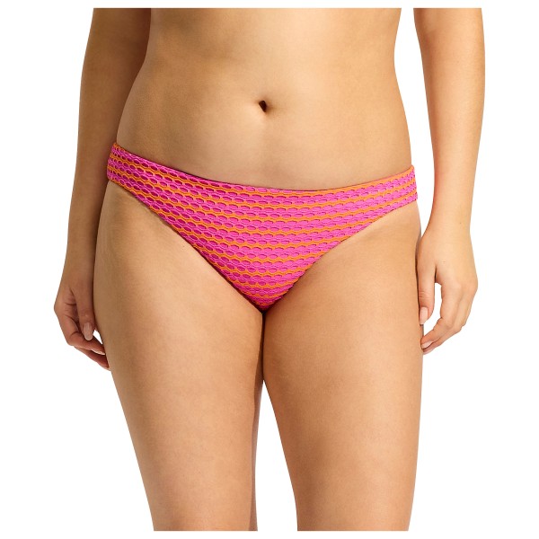 Seafolly - Women's Mesh Effect Hipster Pant - Bikini-Bottom Gr 34 orange von Seafolly