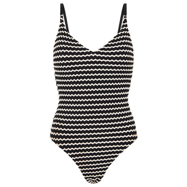 Seafolly - Women's Mesh Effect V Neck One Piece - Badeanzug Gr 6 grau/schwarz Seafolly - Women's Mesh Effect V Neck One Piece - Badeanzug Gr 6 grau/schwarz von Seafolly