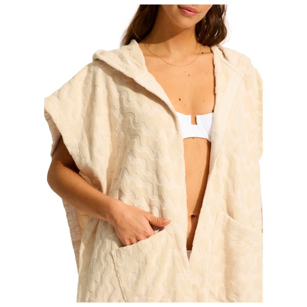 Seafolly - Women's Spring Festival Towel Poncho - Surf Poncho Gr One Size weiß von Seafolly