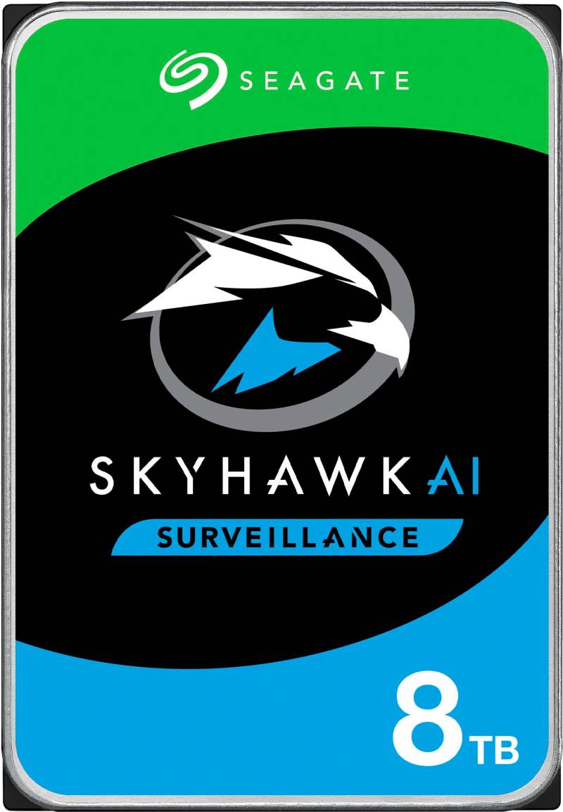 Seagate HDD-Festplatte »SkyHawk AI«, 3,5 Zoll, Anschluss SATA III, Bulk, inkl. 3 Jahre Rescue Data Recovery Services von Seagate