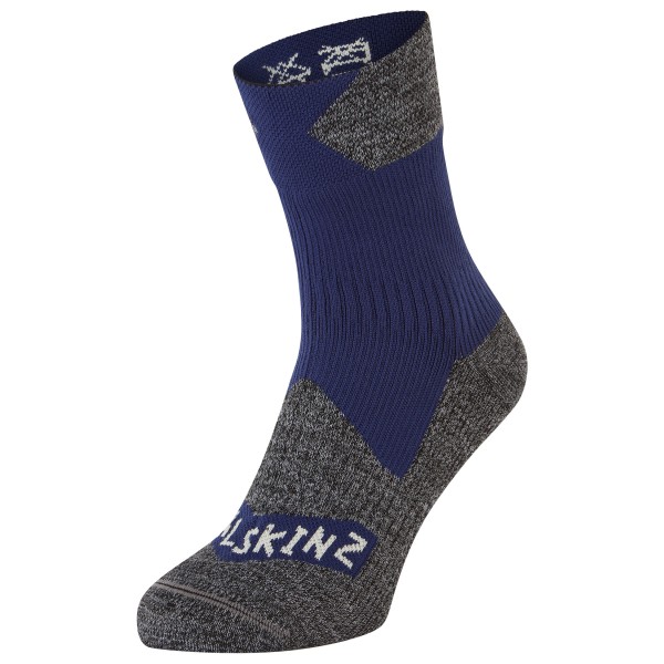 Sealskinz - Bircham - Velosocken Gr L blau/grau von Sealskinz