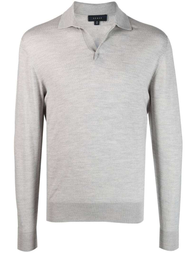 Sease Lasca knitted polo shirt - Grey von Sease