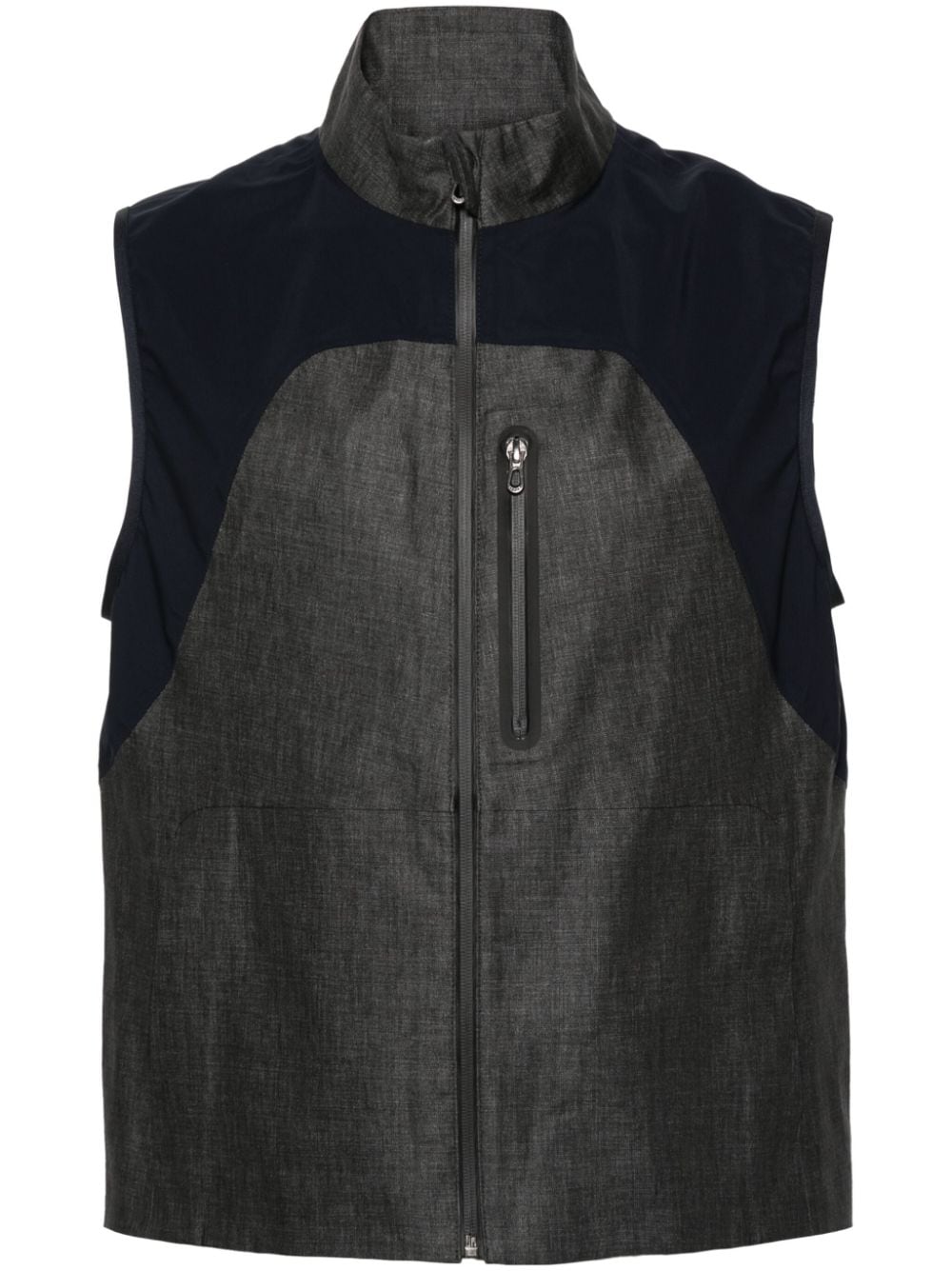 Sease V-8 panelled gilet - Grey von Sease